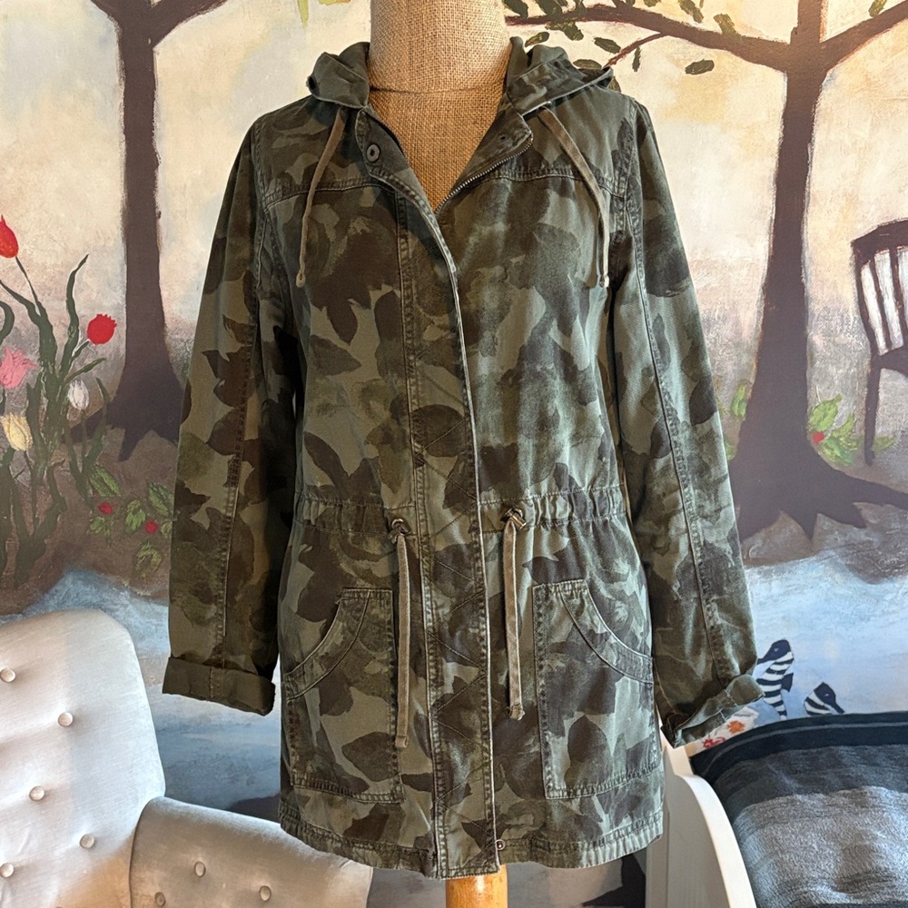Mossimo Supply Co. Green Camo Utility Jacket